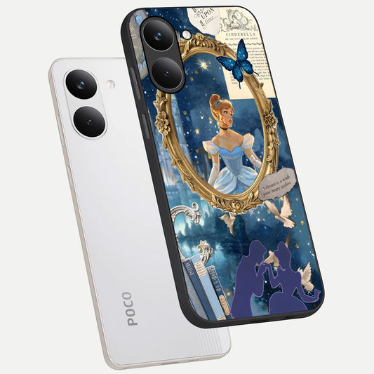 Midnight Queen phone case For Poco X8 Pro showing premium glass back cover with detailed artwork