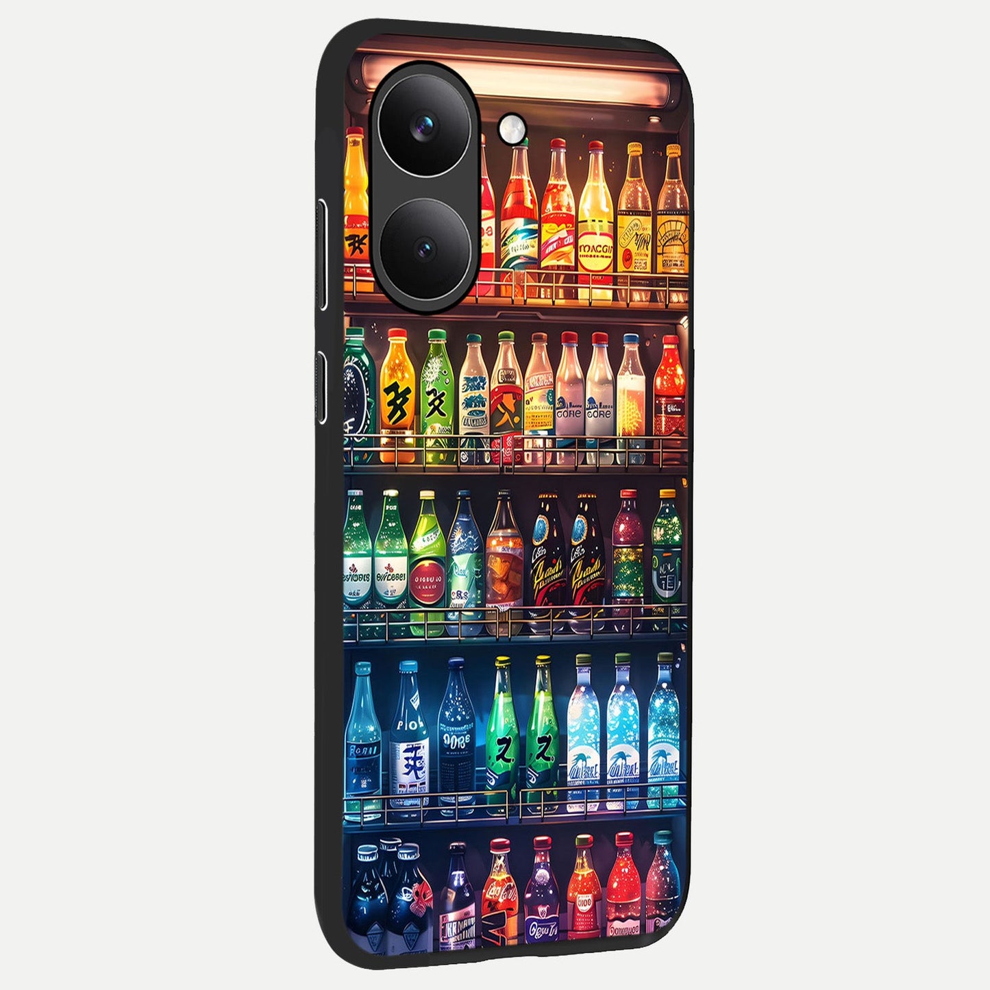 Colorfull Tree back cover For Poco X8 Pro slim fit glass case with vibrant aesthetic design