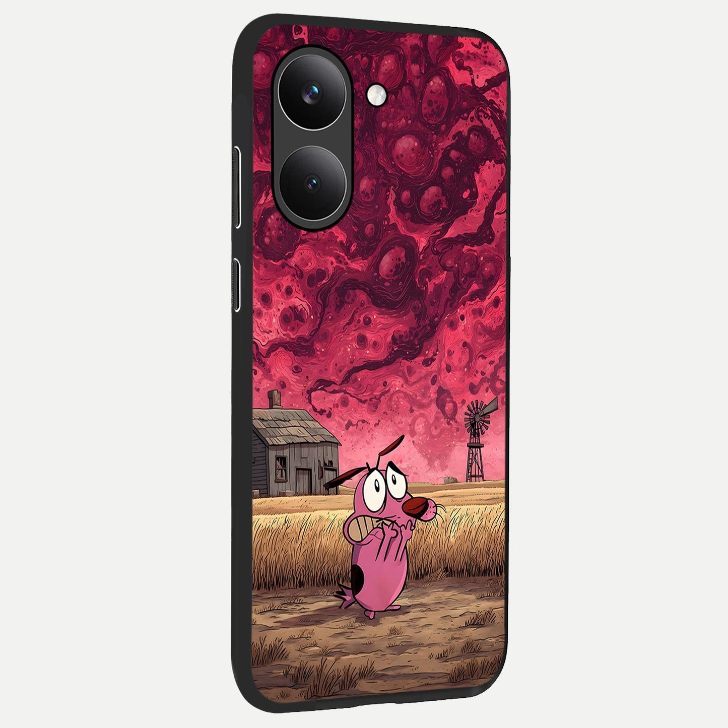 Courage Under Sky back cover For Poco X8 Pro slim fit glass case with vibrant aesthetic design