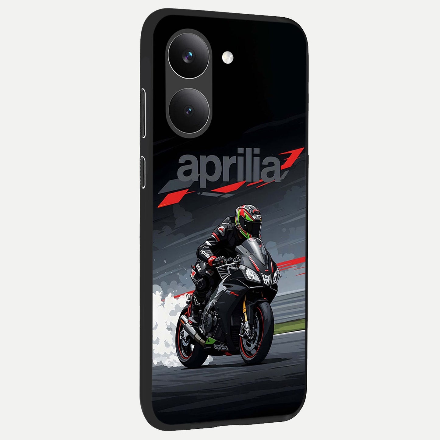 Dark Aprilla back cover For Poco X8 Pro slim fit glass case with vibrant aesthetic design