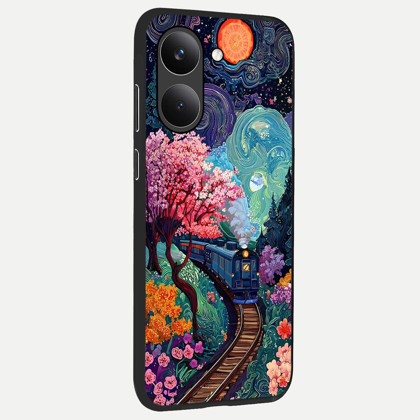 Digital Art back cover For Poco X8 Pro slim fit glass case with vibrant aesthetic design