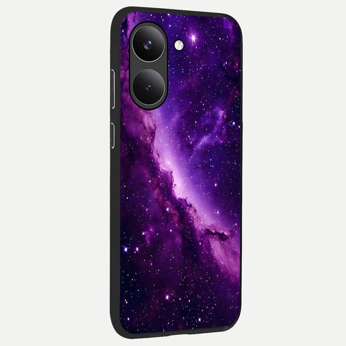 Purple Shade Sky back cover For Poco X8 Pro slim fit glass case with vibrant aesthetic design