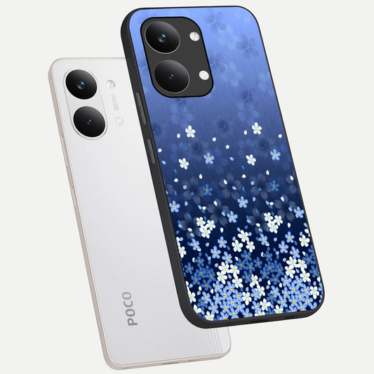 Blue Starry phone case For Poco X8 Pro Max showing premium glass back cover with detailed artwork