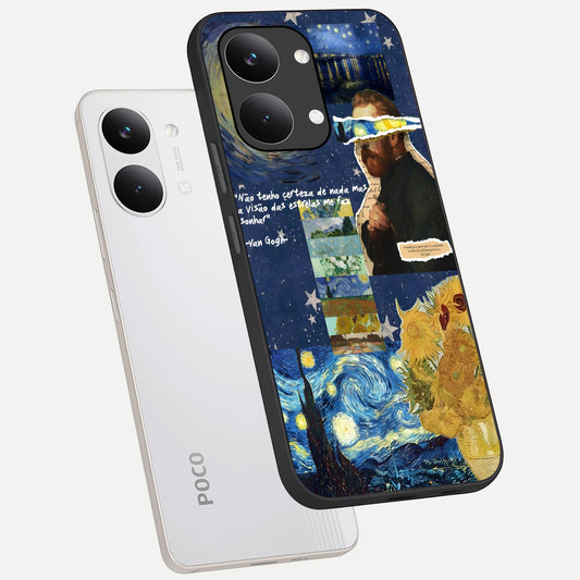 Starry Dream Vision phone case For Poco X8 Pro Max showing premium glass back cover with detailed artwork