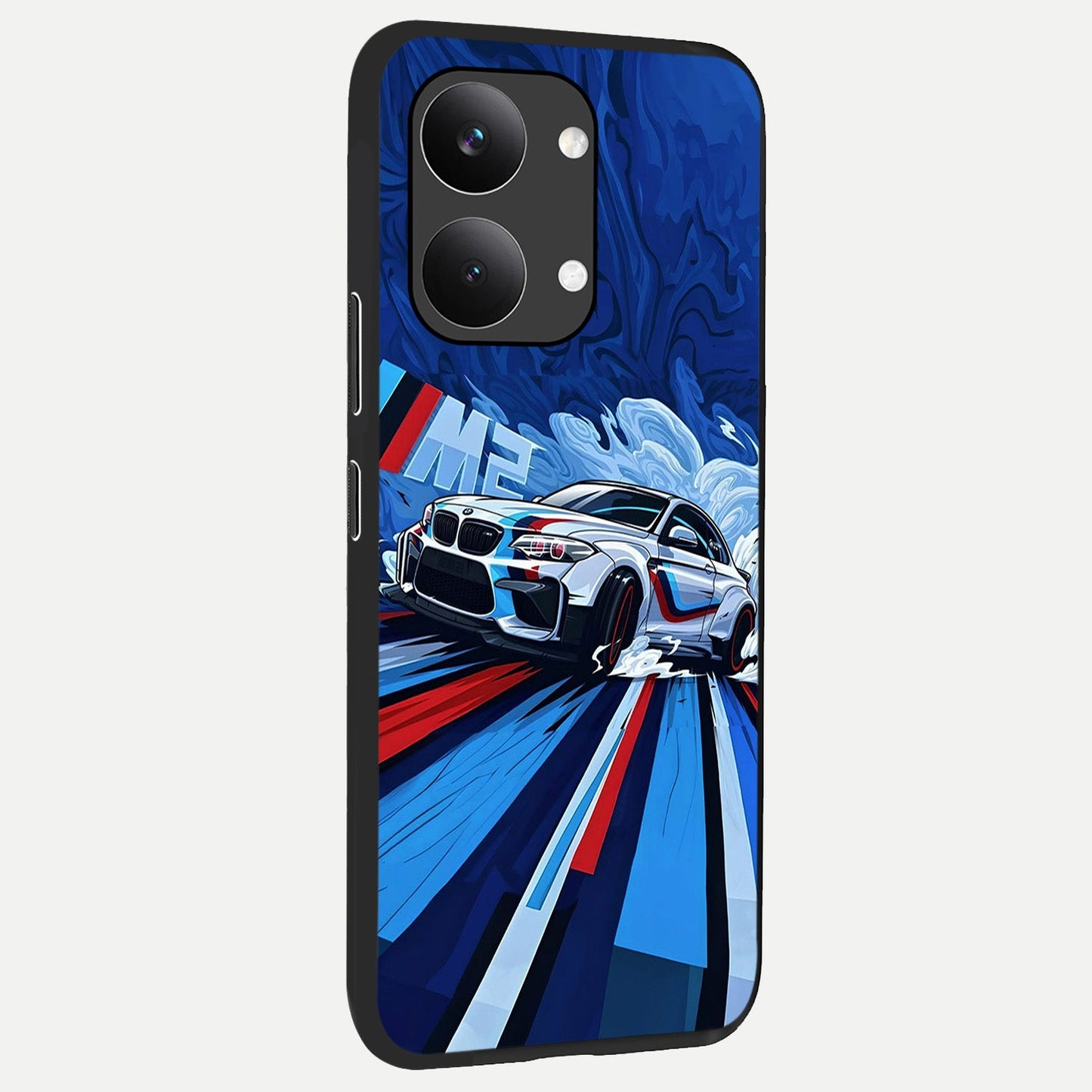 Drift Power Rush back cover For Poco X8 Pro Max slim fit glass case with vibrant aesthetic design