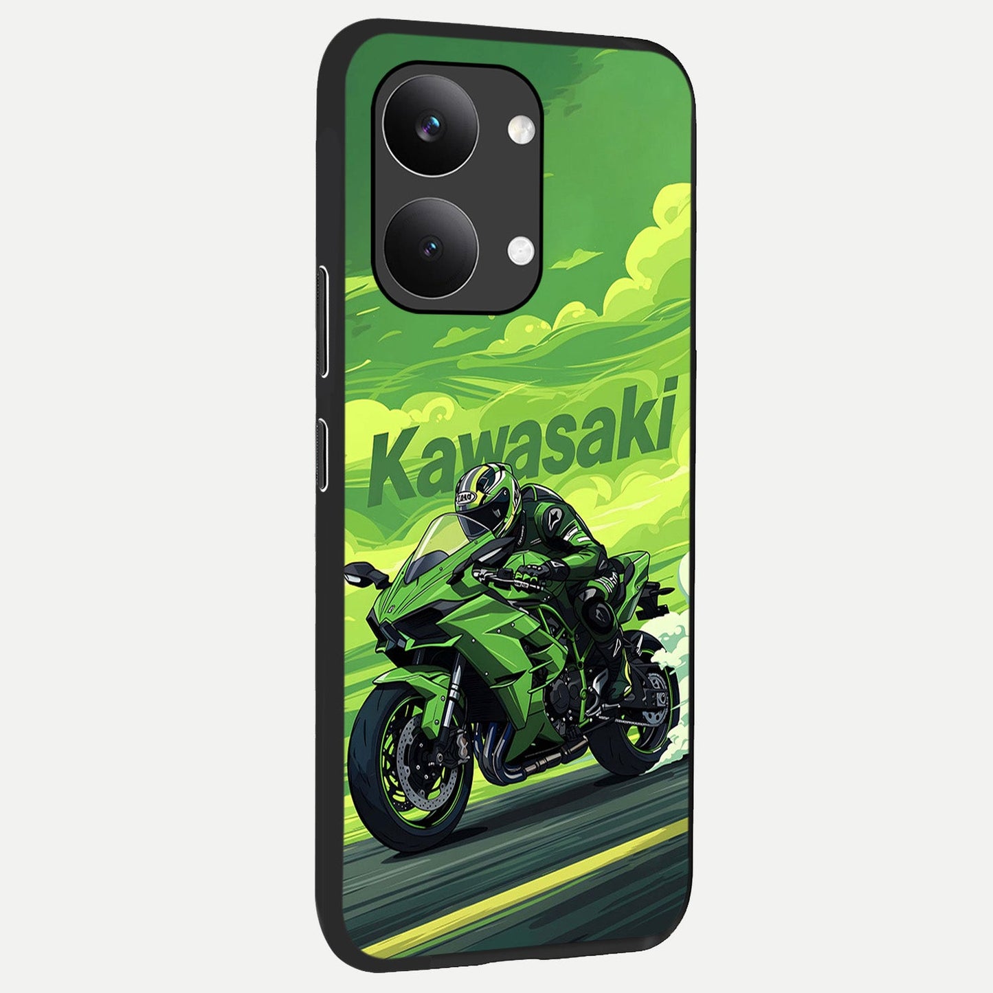 Greenery Sky back cover For Poco X8 Pro Max slim fit glass case with vibrant aesthetic design