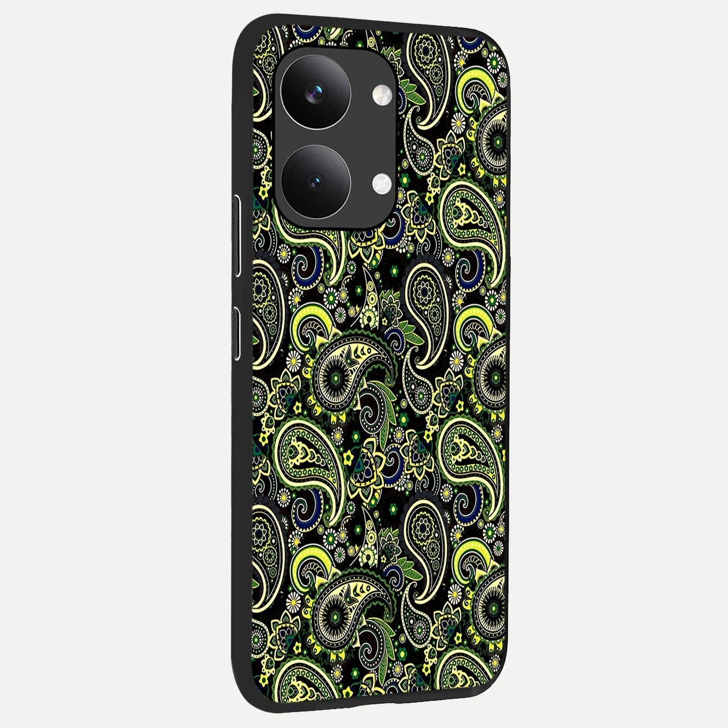 Green Lemon back cover For Poco X8 Pro Max slim fit glass case with vibrant aesthetic design