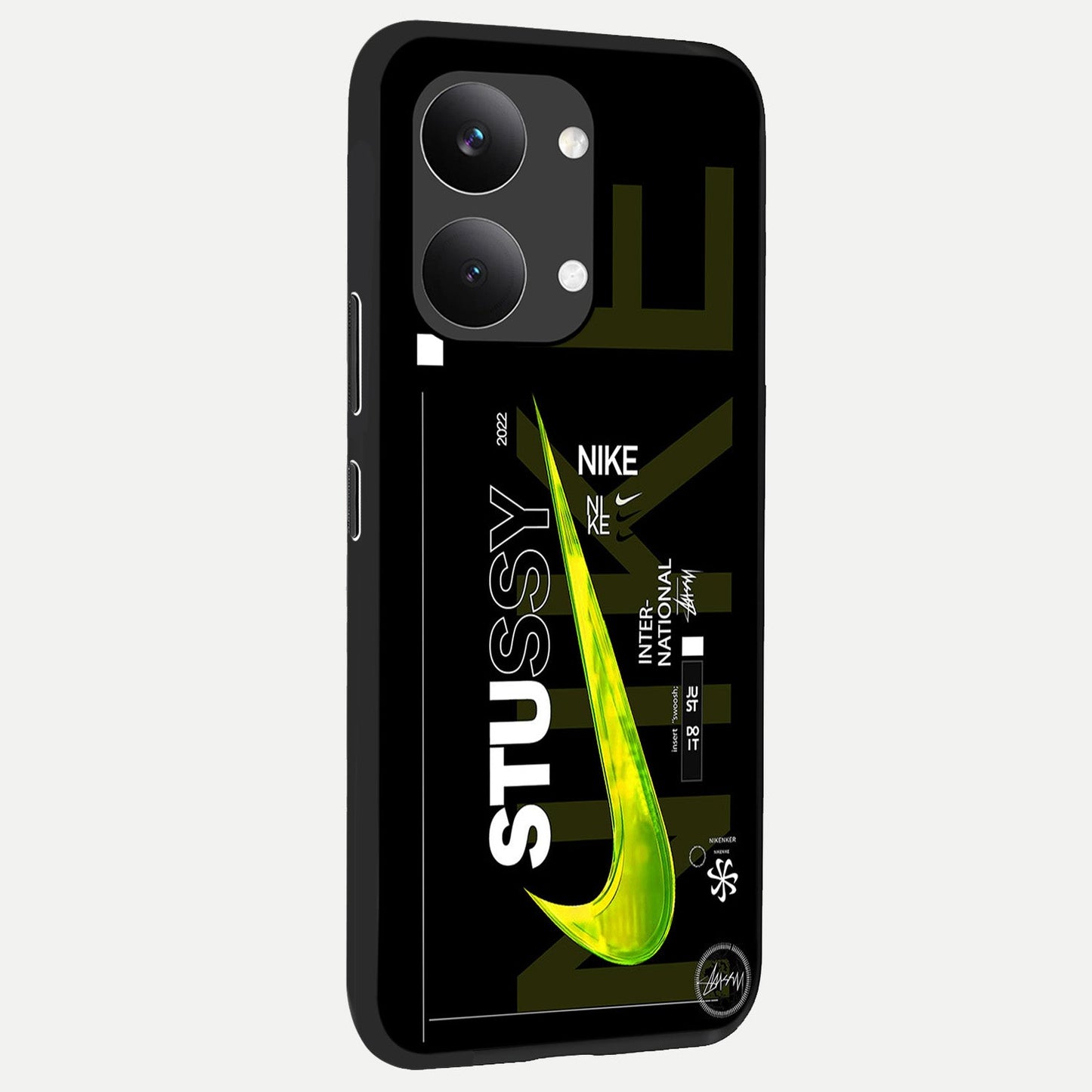Neon Street Edition back cover For Poco X8 Pro Max slim fit glass case with vibrant aesthetic design