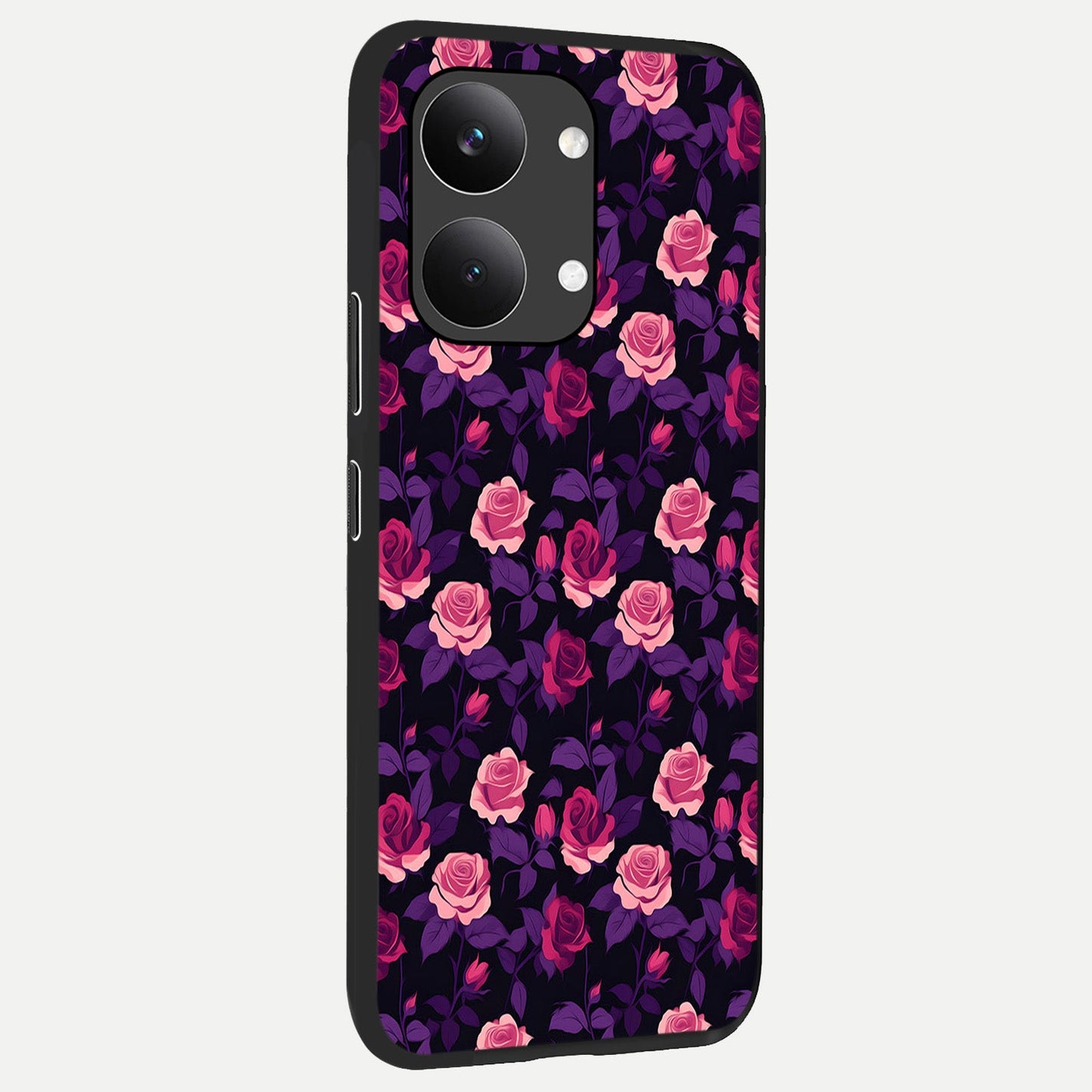 Rose Garden Twilight back cover For Poco X8 Pro Max slim fit glass case with vibrant aesthetic design
