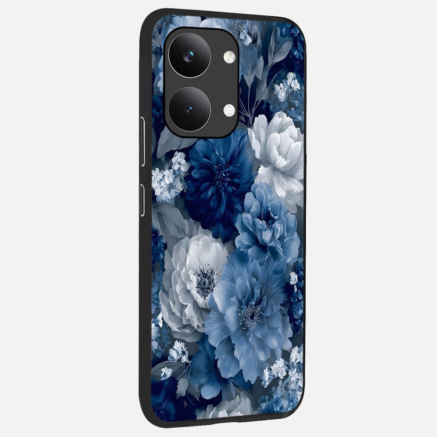 Royal Bloom Garden back cover For Poco X8 Pro Max slim fit glass case with vibrant aesthetic design