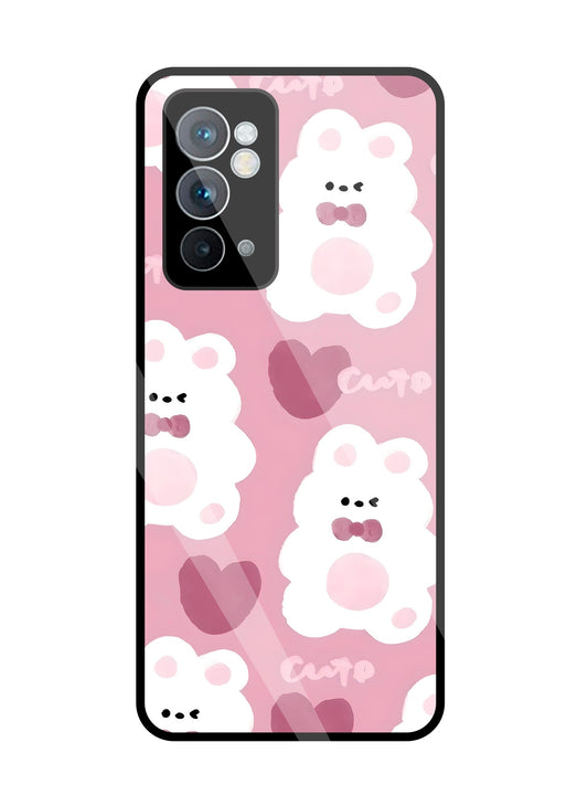 Rabbit With Heart Glass Case For OnePlus 9RT