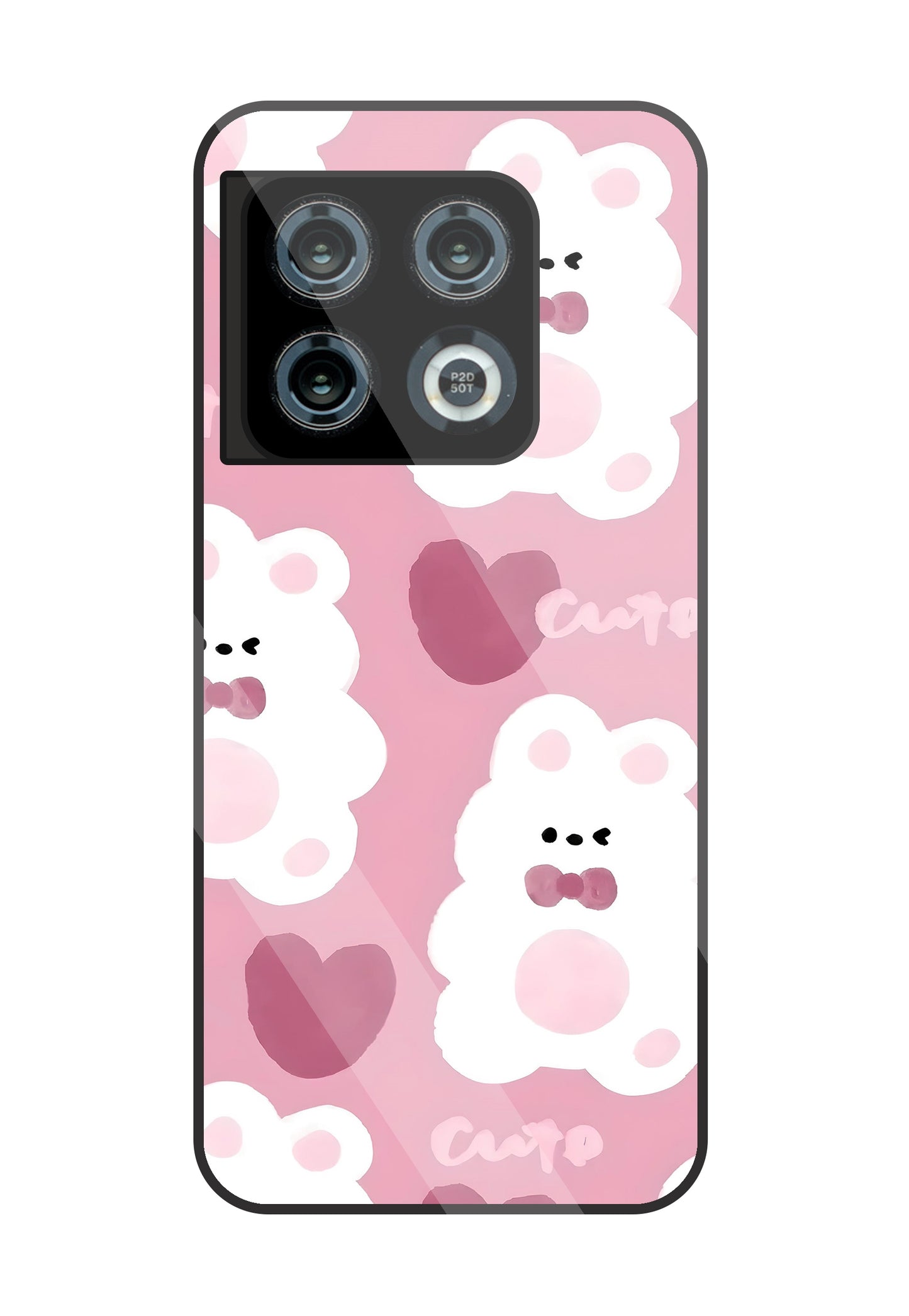 Rabbit With Heart Glass Case For OnePlus 10 Pro