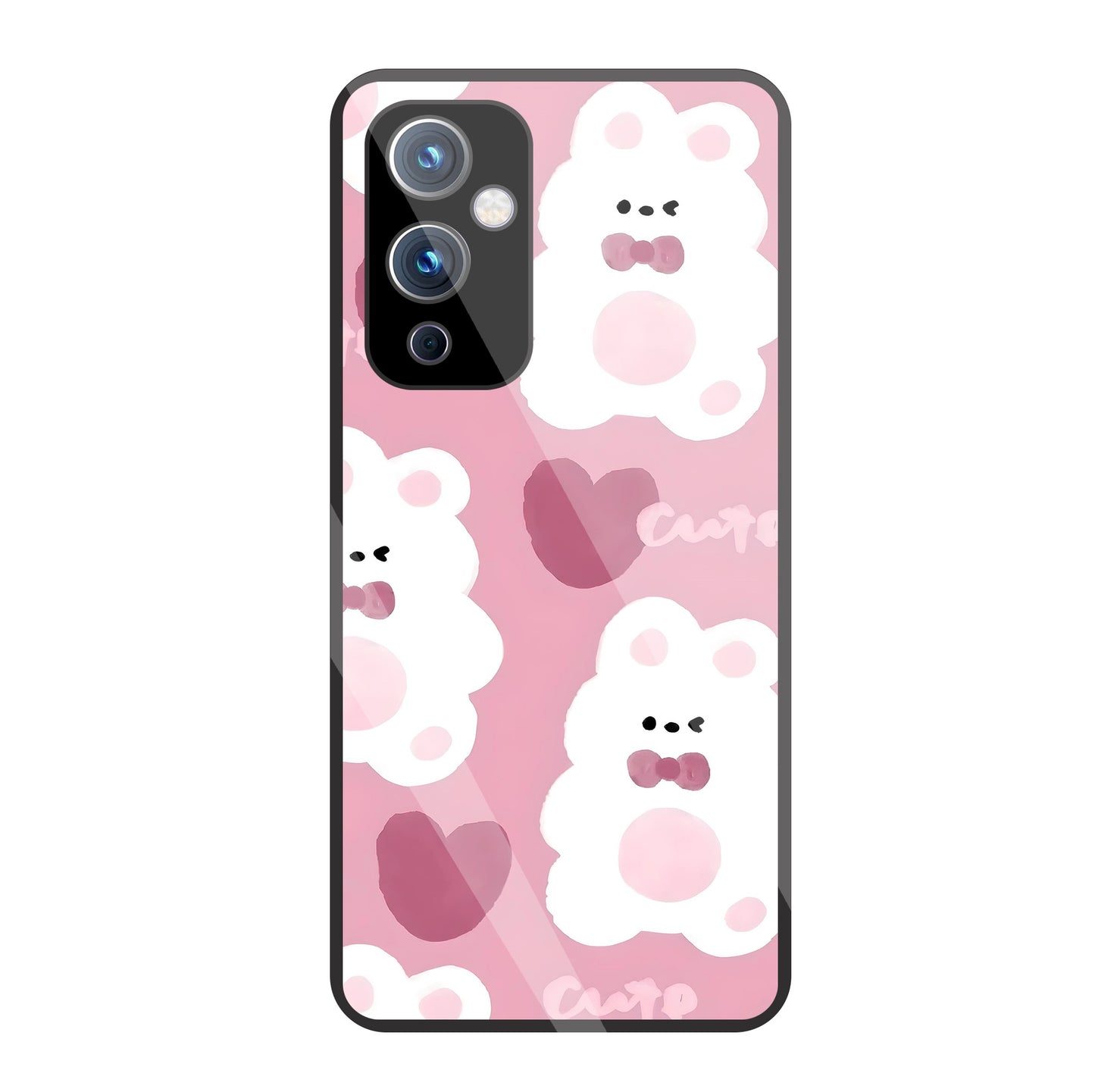 Rabbit With Heart Glass Case For OnePlus 9
