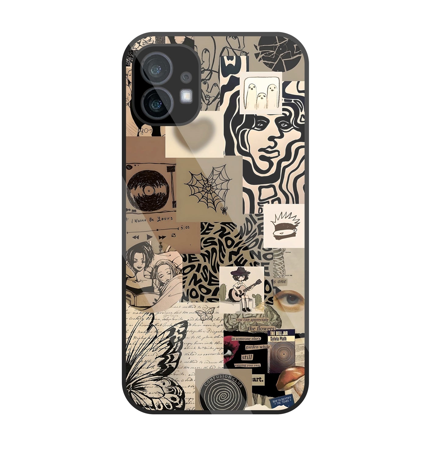 Romantic Lover Glass Case For Nothing Phone 1