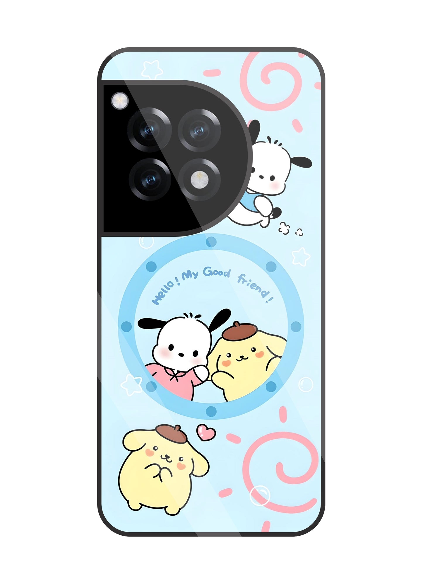 Sanrio Friends Glass Case For OnePlus 12R