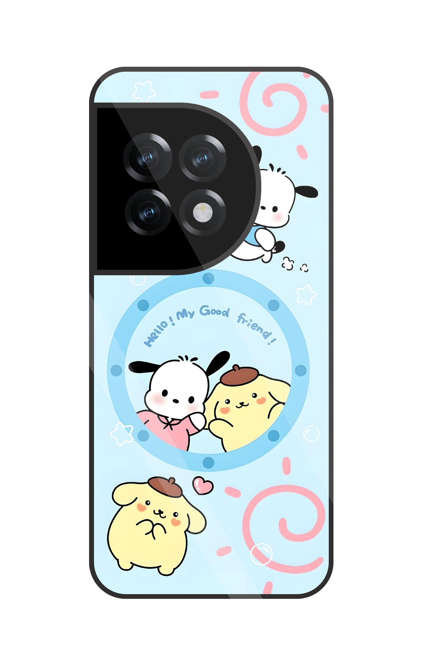 Sanrio Friends Glass Case For OnePlus 11R
