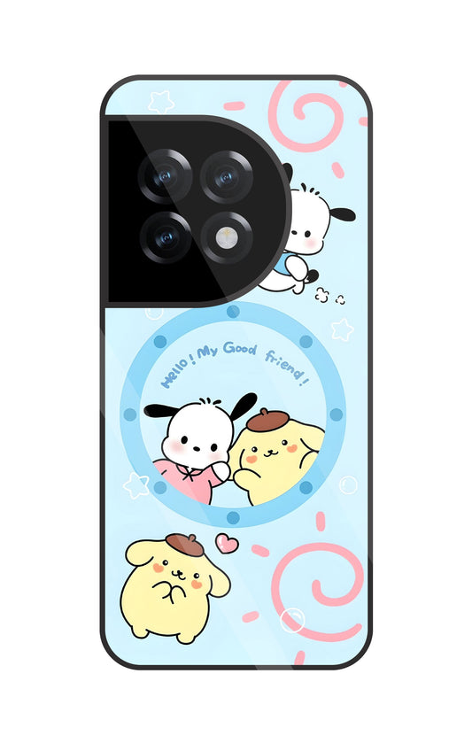 Sanrio Friends Glass Case For OnePlus 11R