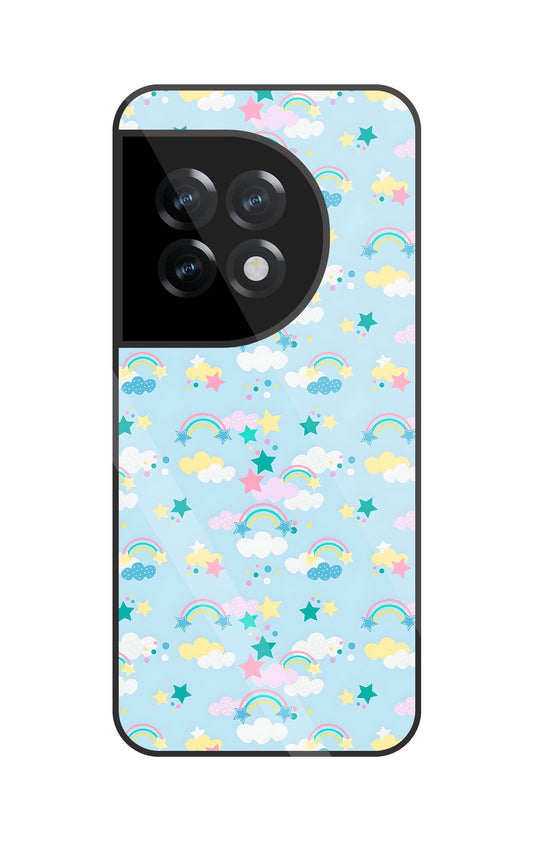 Small Rainbows Glass Case For OnePlus 11R