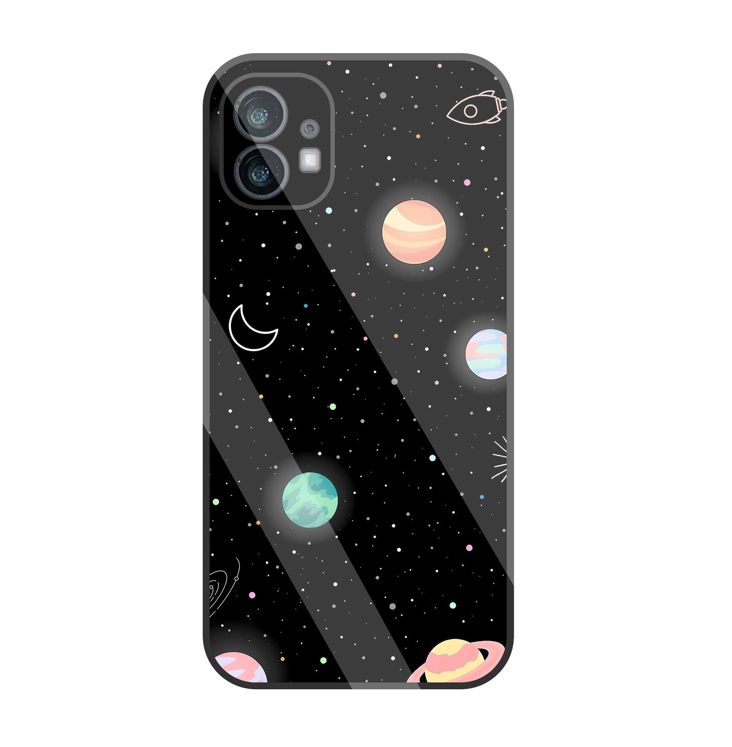 Space Galaxy Glass Case For Nothing Phone 1