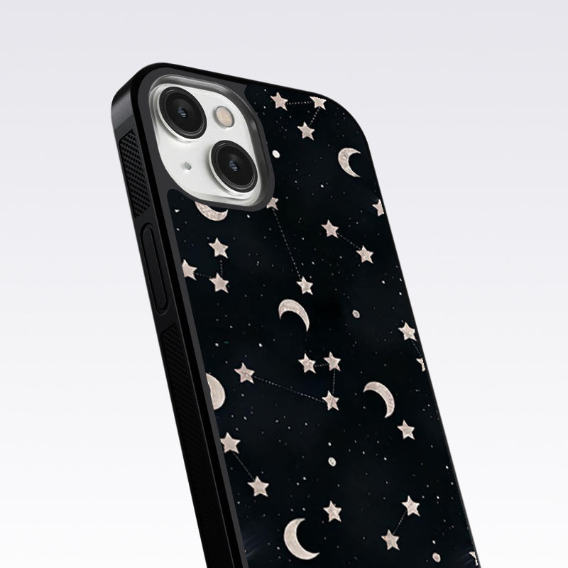 Star And Hulf Moon Space Glass Case For Nothing Phone 2A