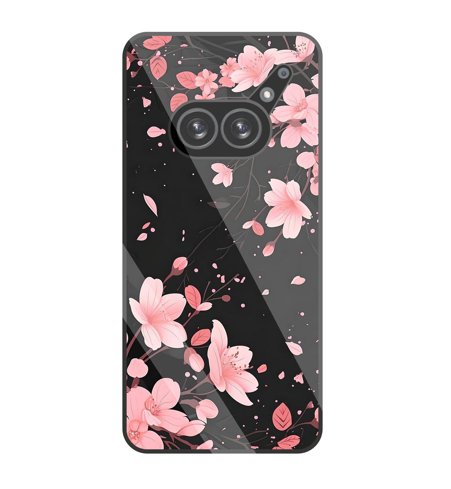 Summer Flowers Glass Case For Nothing Phone 2A