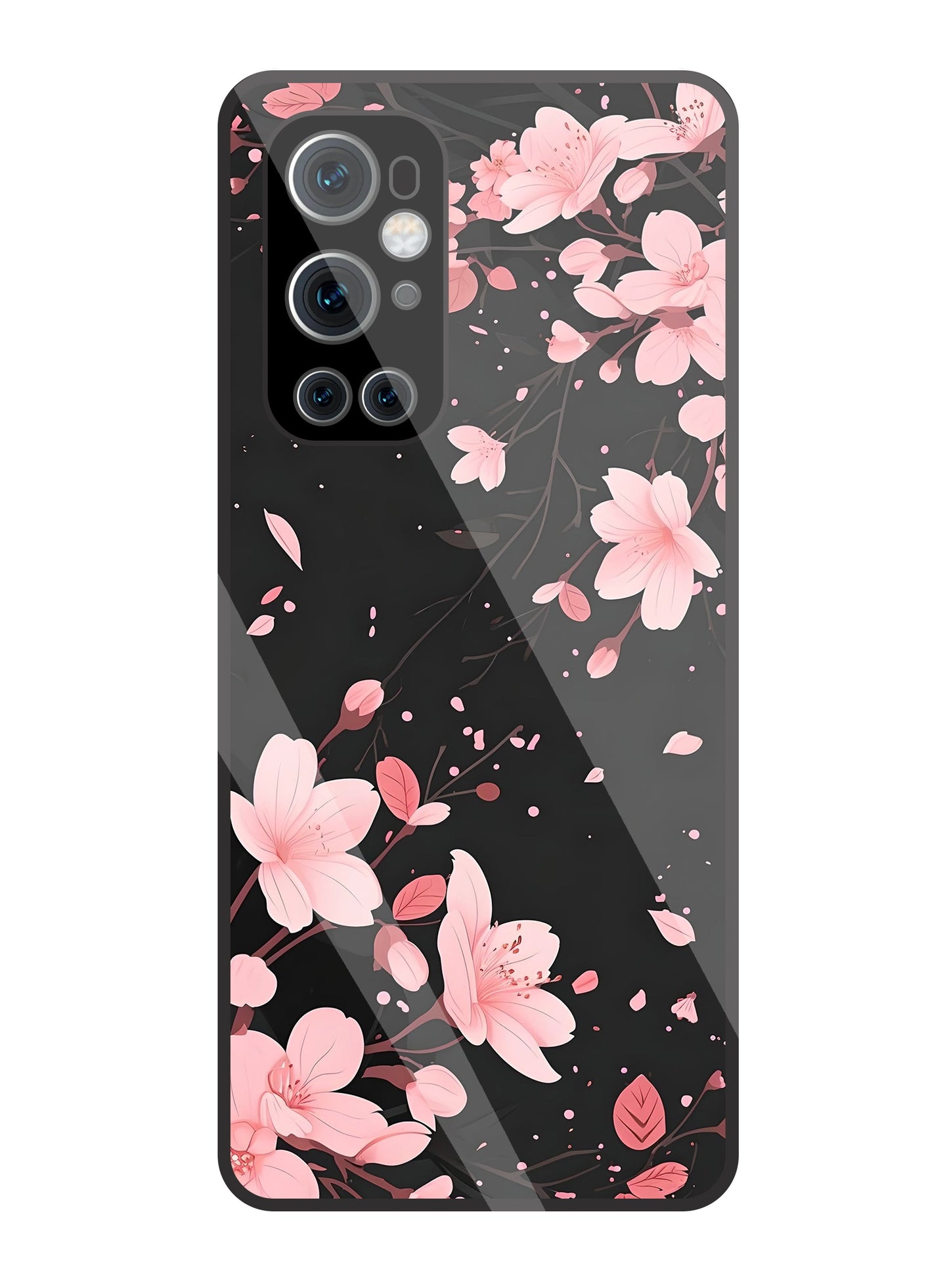 Summer Flowers Glass Case For Oneplus 9 Pro