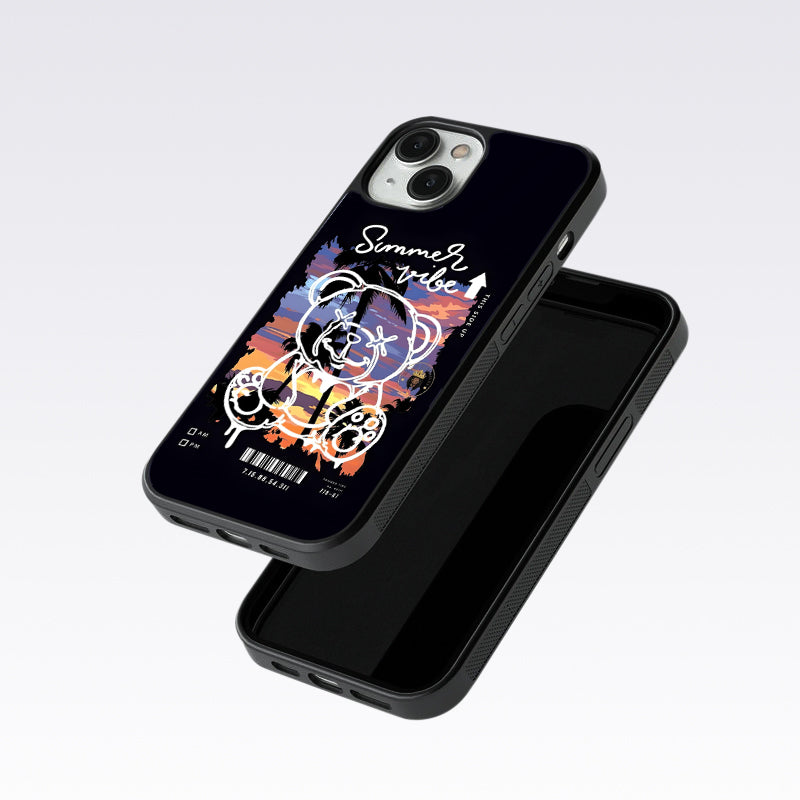 Summer Vibe Bear Glass Case For Nothing Phone 2A