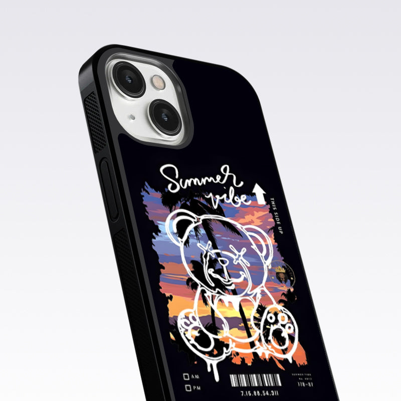 Summer Vibe Bear Glass Case For Nothing Phone 2A