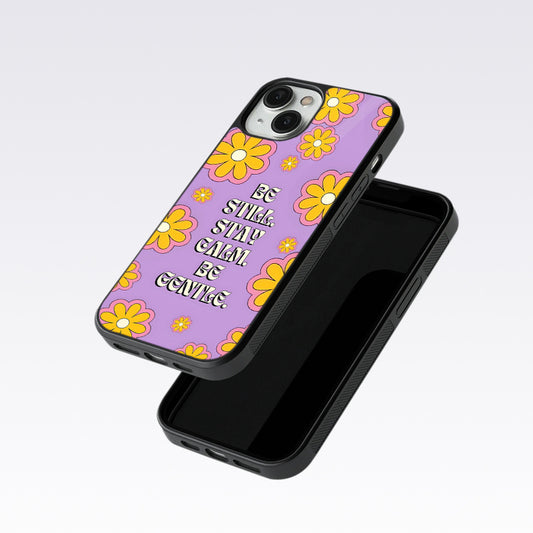 Yellow Flowers With Quotes Glass Case For OnePlus 12R