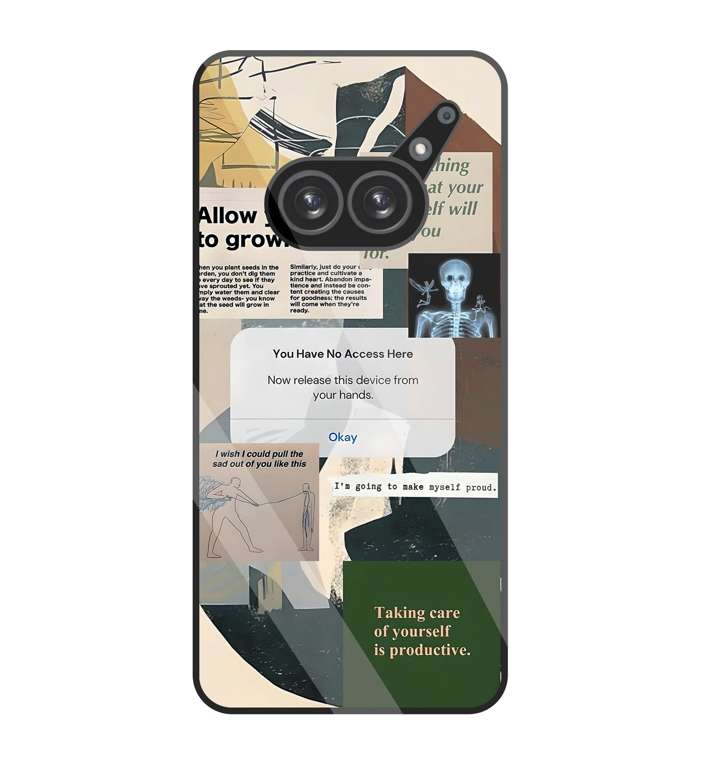 Yourself To Grow Glass Case For Nothing Phone 2A