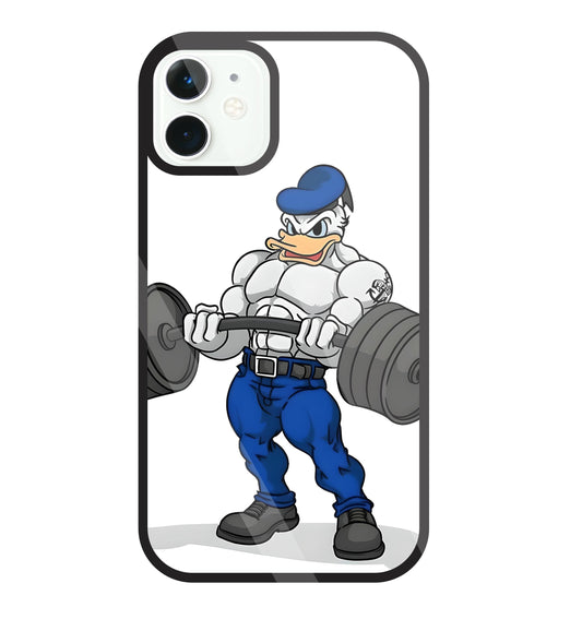 Donald Duck With Gym Glass Case For Apple iPhone 11