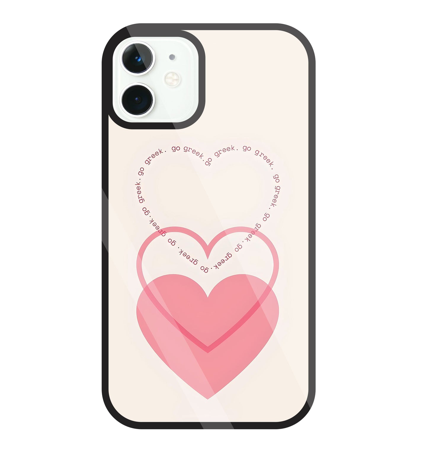 Heart Glass Case For Apple iPhone 11