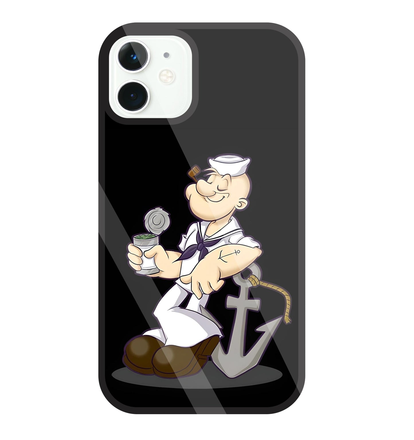 Popeye The Sailor Glass Case For Apple iPhone 11