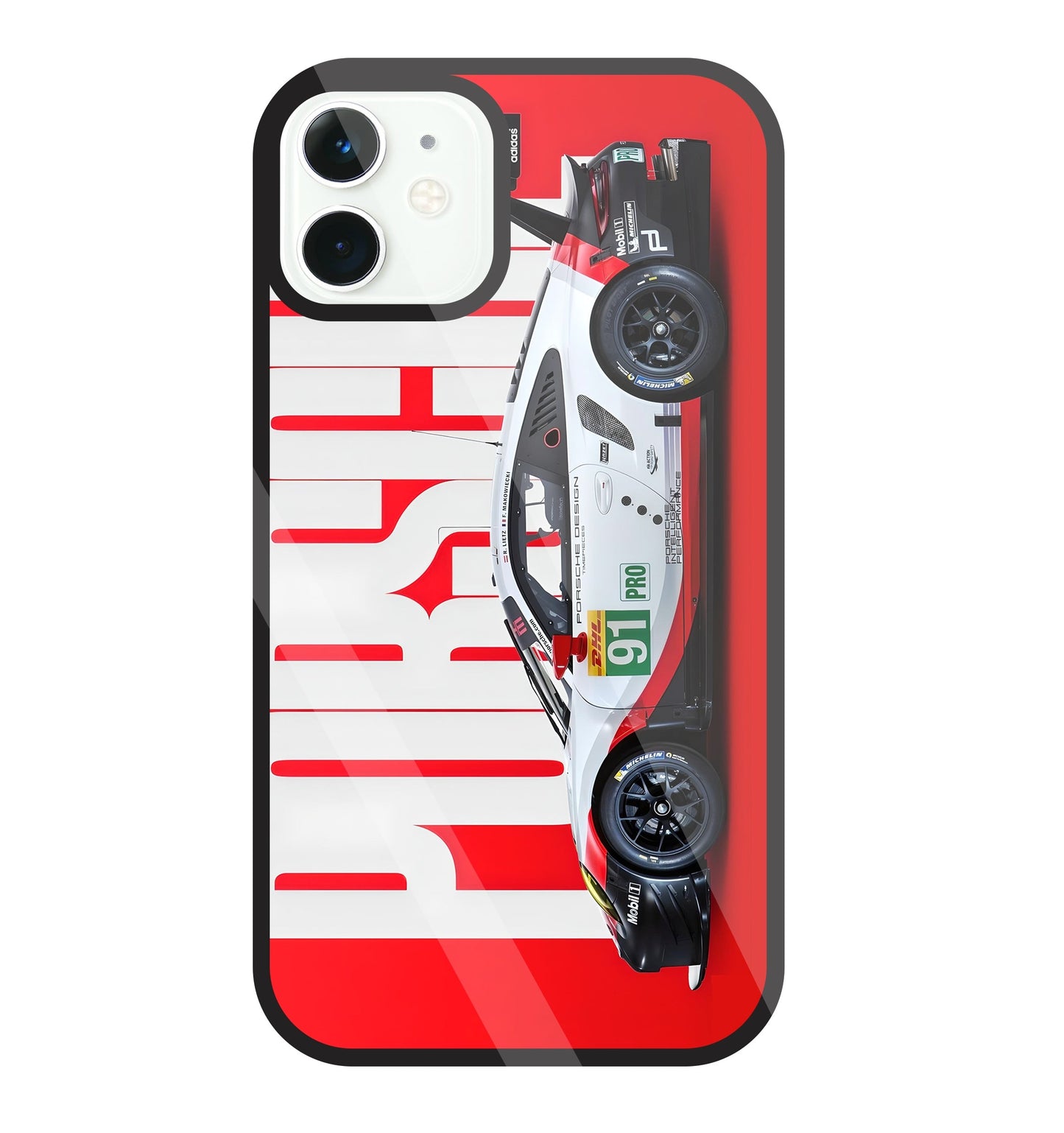 Porschse Glass Case For Apple iPhone 11