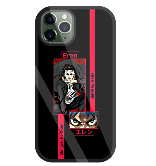 Eren Anime Glass Case For Apple iPhone 11 Pro