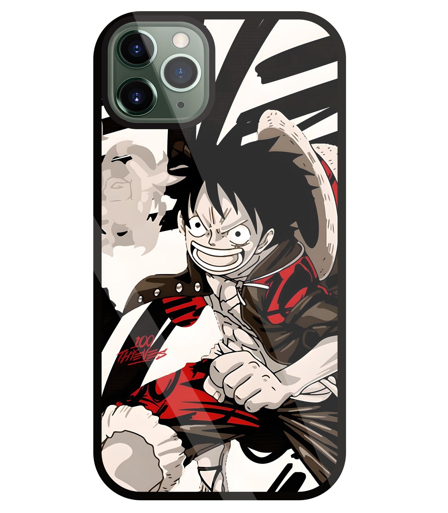 Angry Luffy Glass Case For Apple iPhone 11 Pro Max