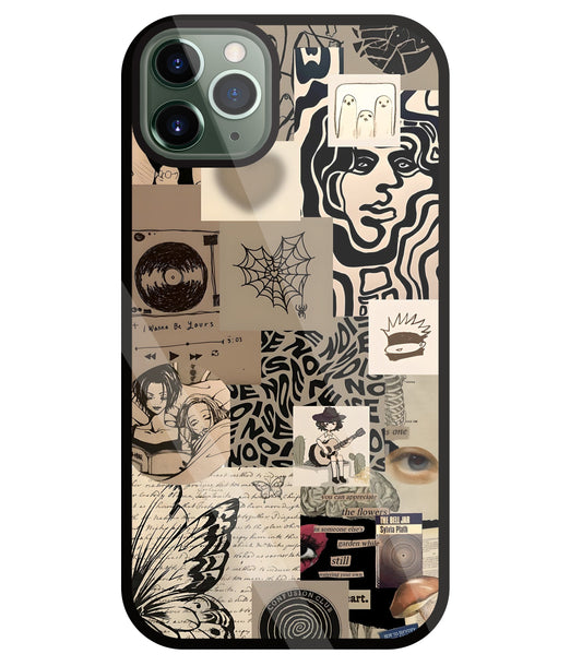 Romantic Lover Glass Case For Apple iPhone 11 Pro Max