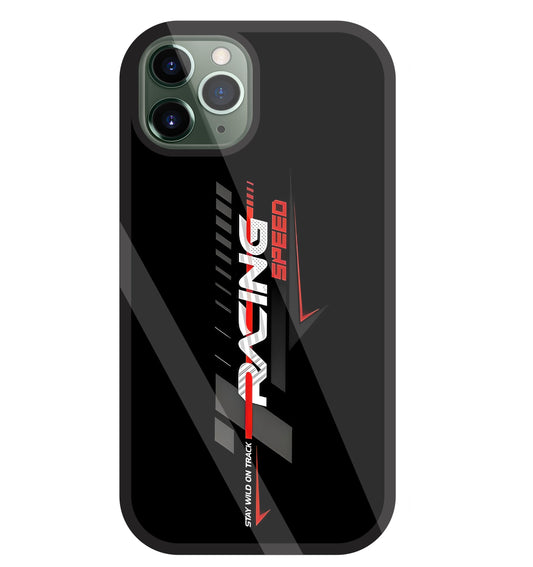 Racing Speed Glass Case For Apple iPhone 11 Pro