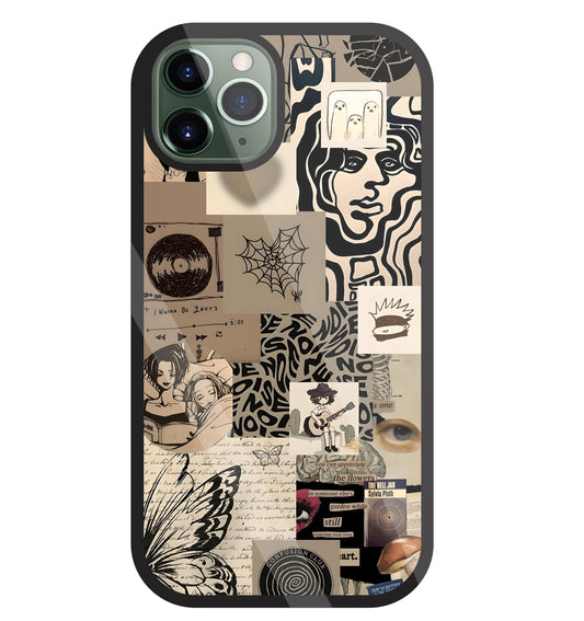 Romantic Lover Glass Case For Apple iPhone 11 Pro