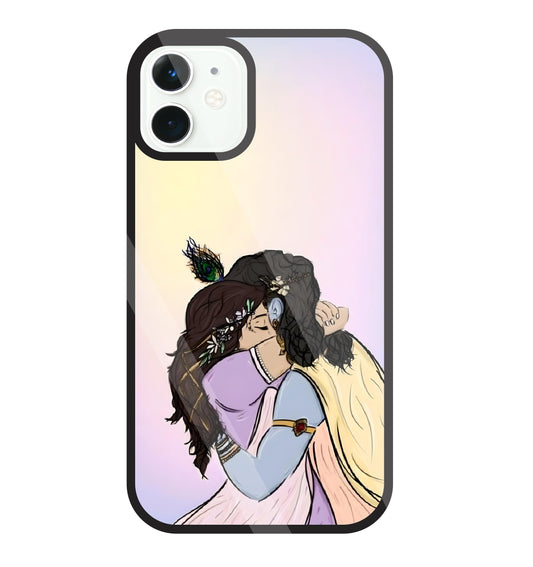 Radhe Krishna hugs Glass Case For Apple iPhone 11