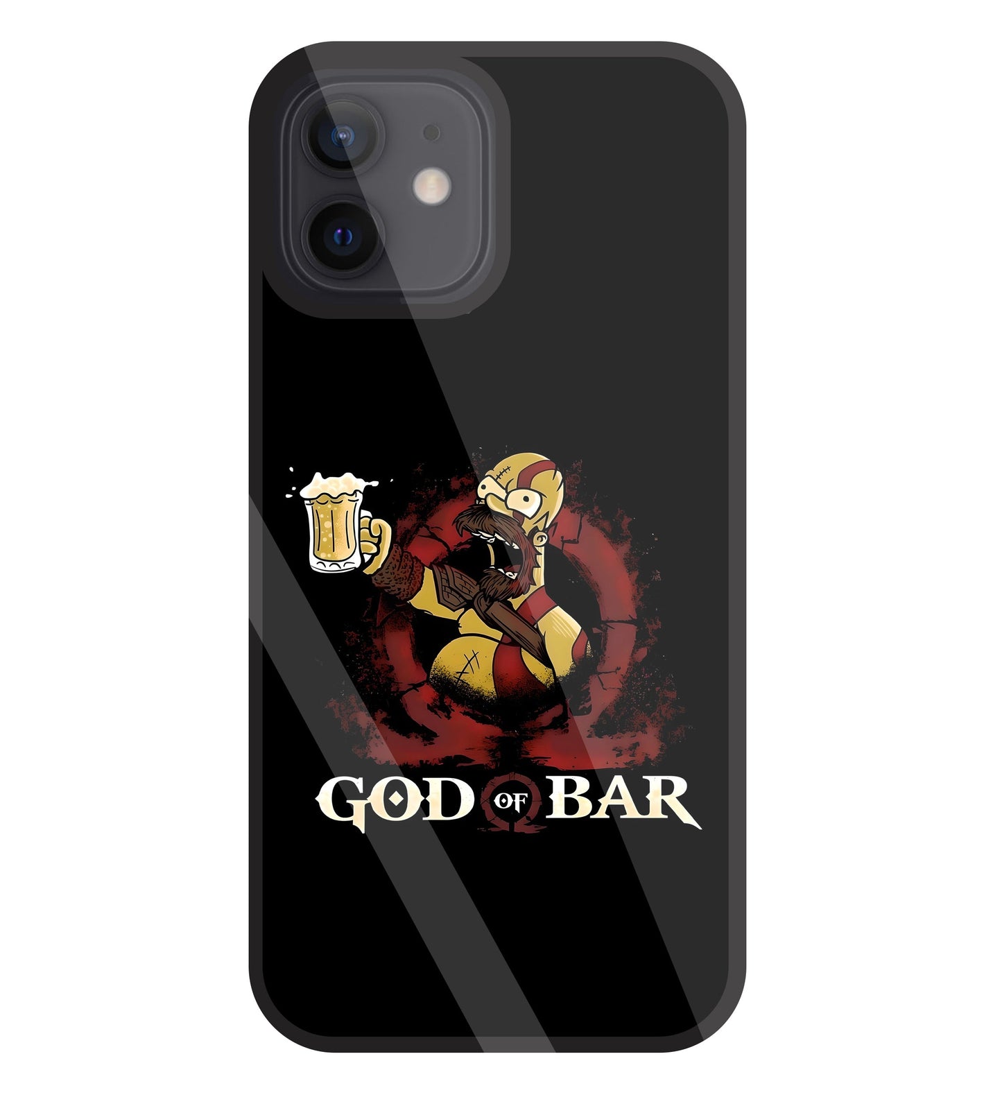 God Of Bar Glass Case For Apple iPhone 12