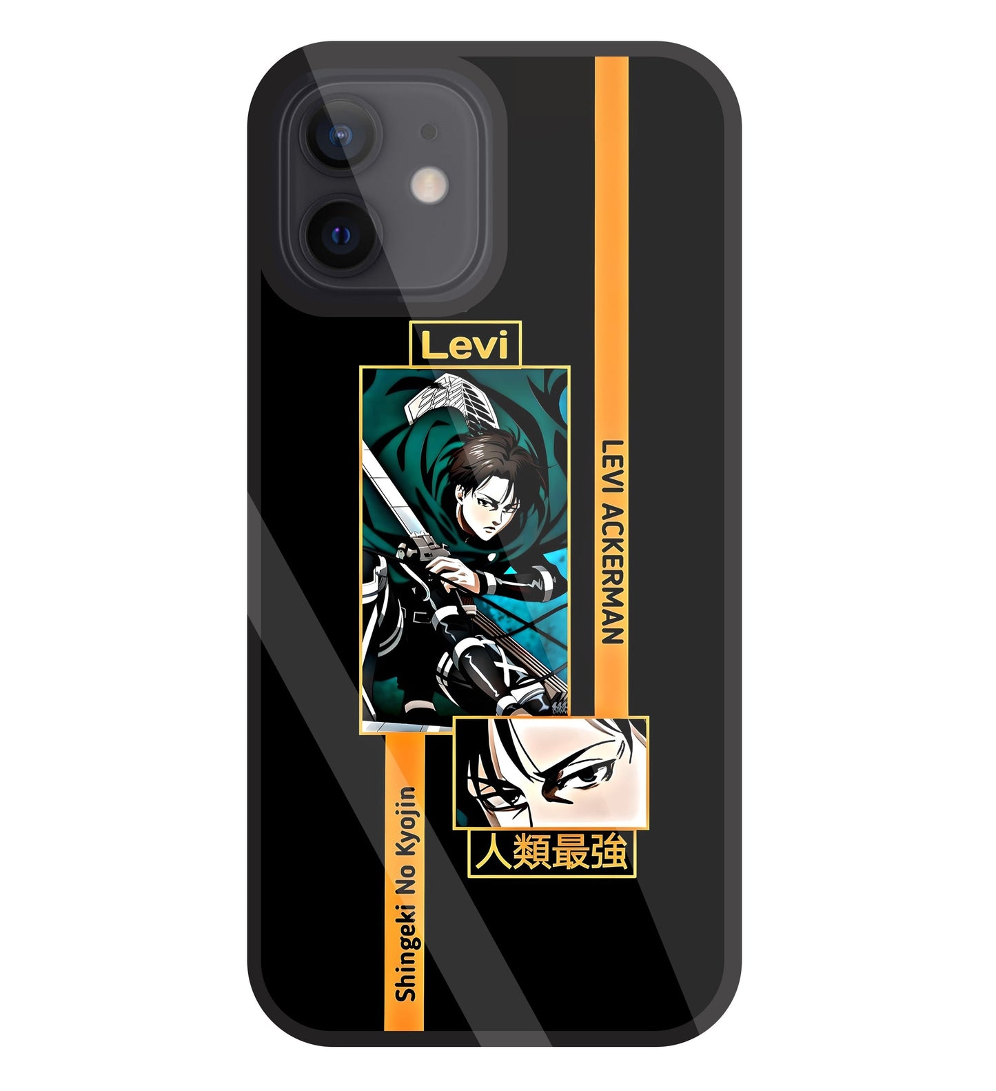 Levi Anime Glass Case For Apple iPhone 12
