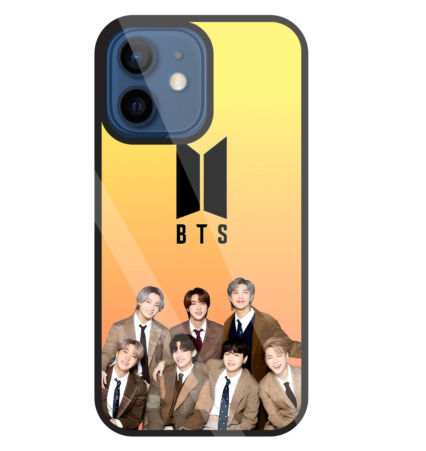 BTS Crew Glass Case For Apple iPhone 12 Mini
