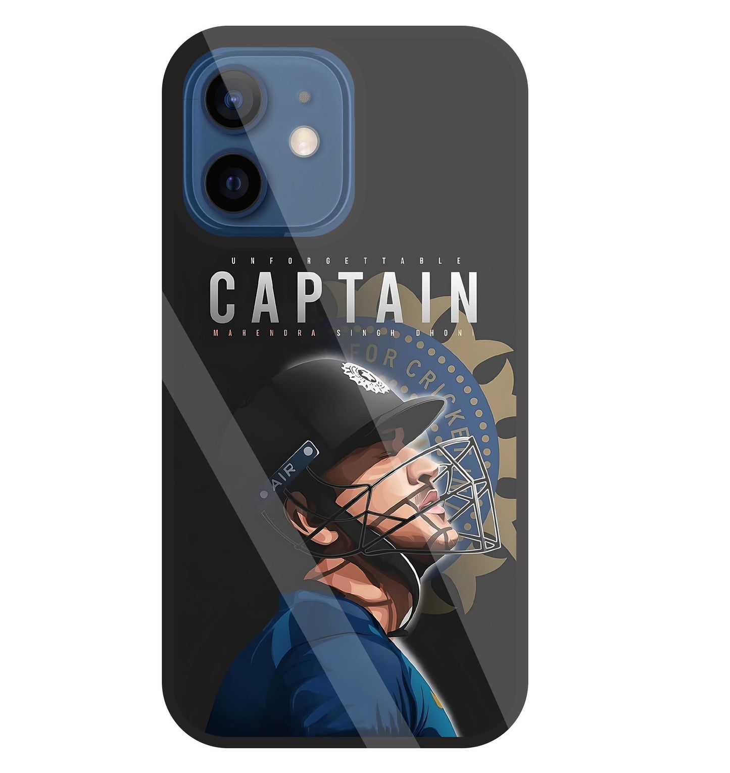 Captain MS Dhoni Glass Case For Apple iPhone 12 Mini