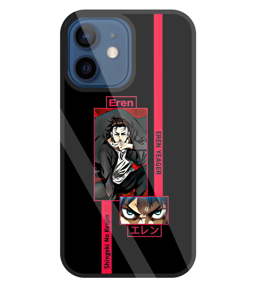 Eren Anime Glass Case For Apple iPhone 12 Mini