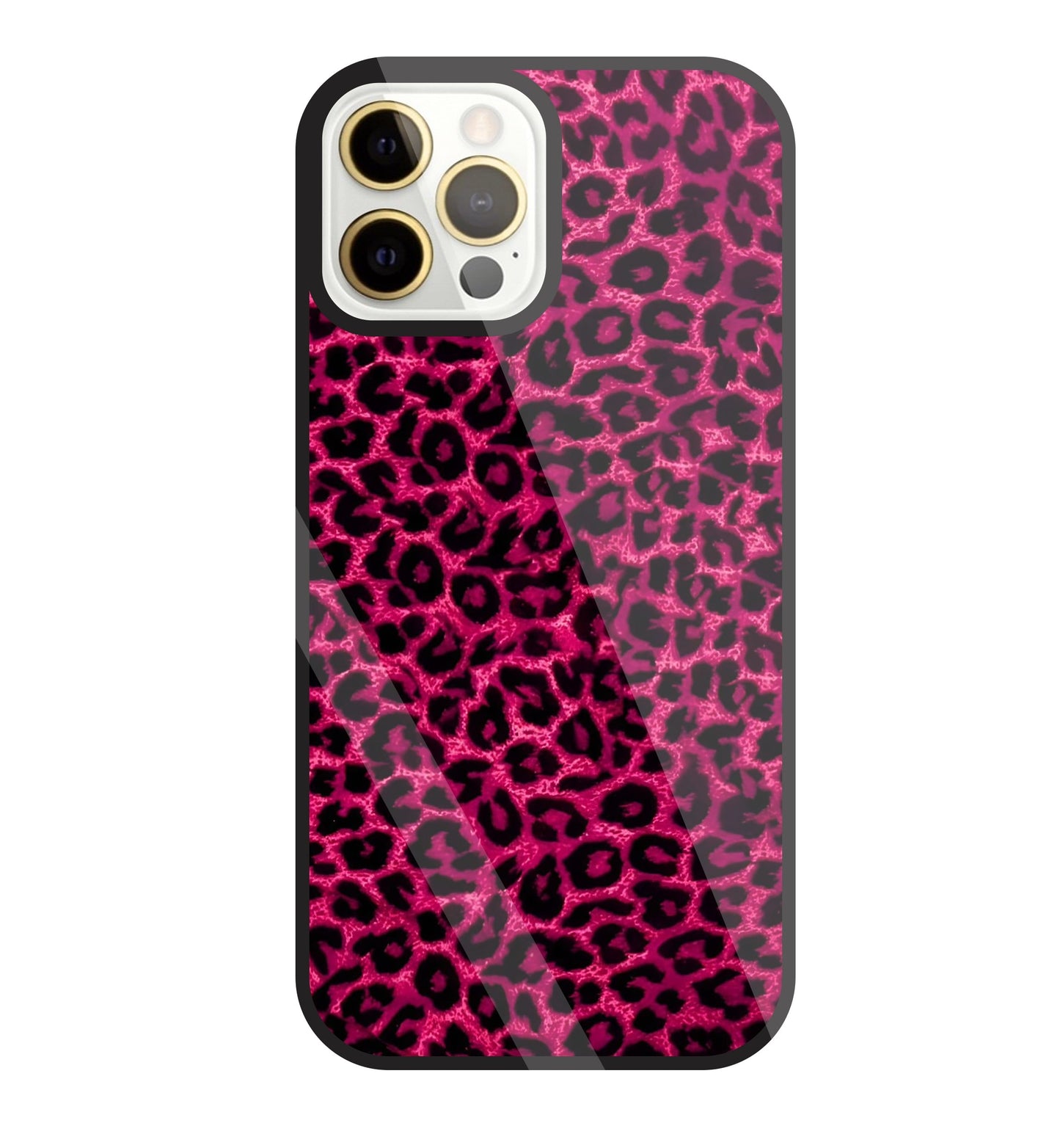 Pink Leopard Glass Case For Apple iPhone 12 Pro Max