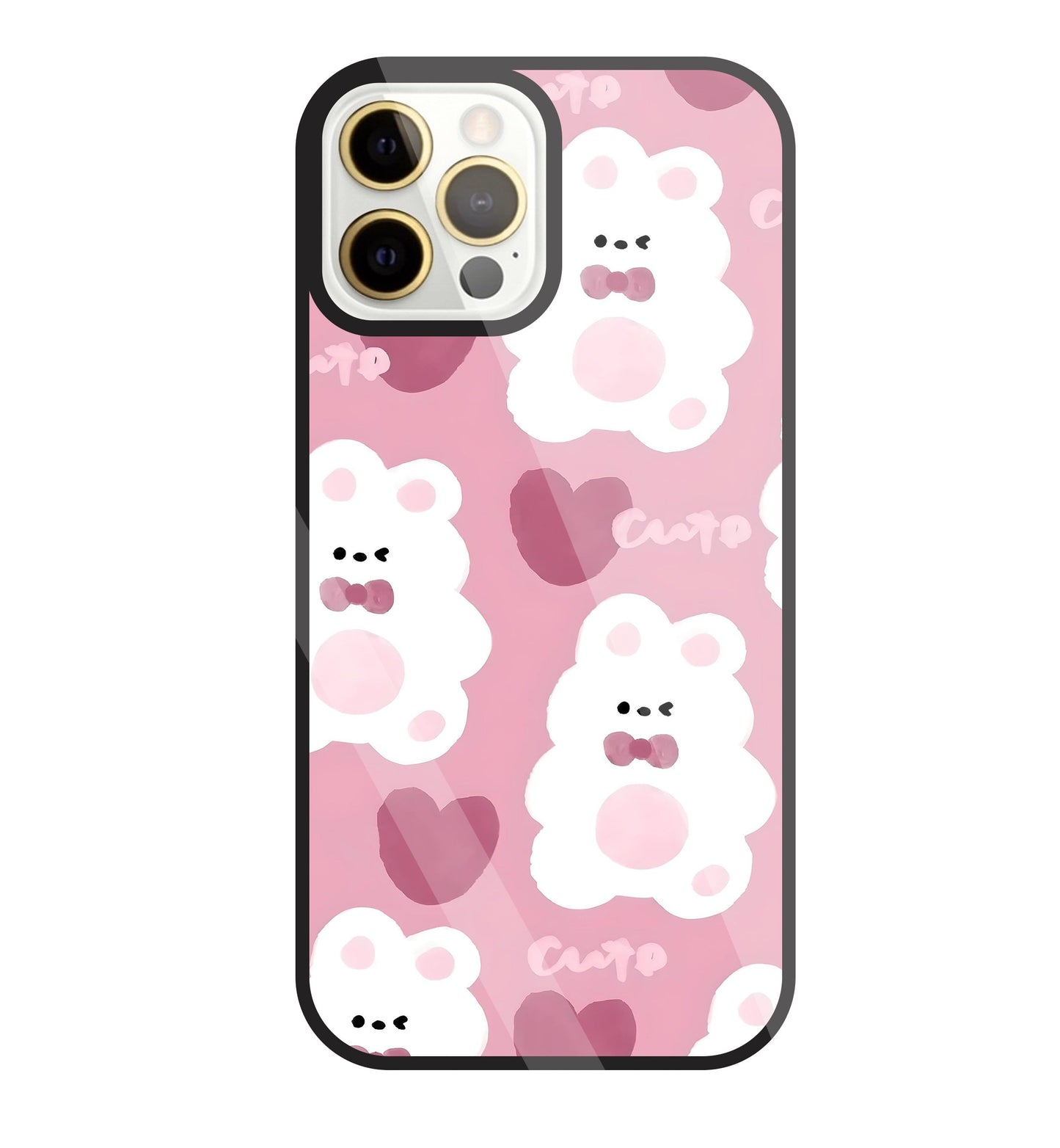Rabbit With Heart Glass Case For Apple iPhone 12 Pro Max