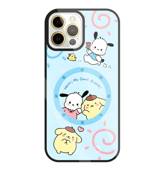 Sanrio Friends Glass Case For Apple iPhone 12 Pro Max