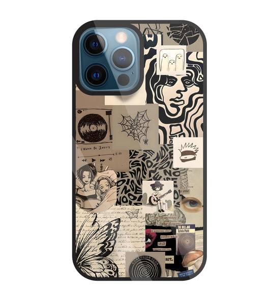 Romantic Lover Glass Case For Apple iPhone 12 Pro