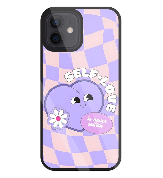 Self Love Glass Case For Apple iPhone 12
